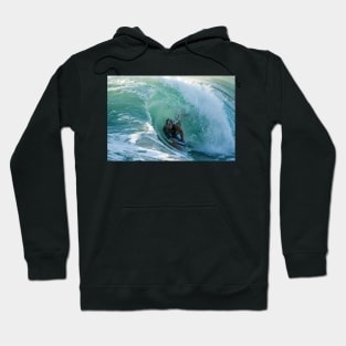 Bodyboarder in action Hoodie